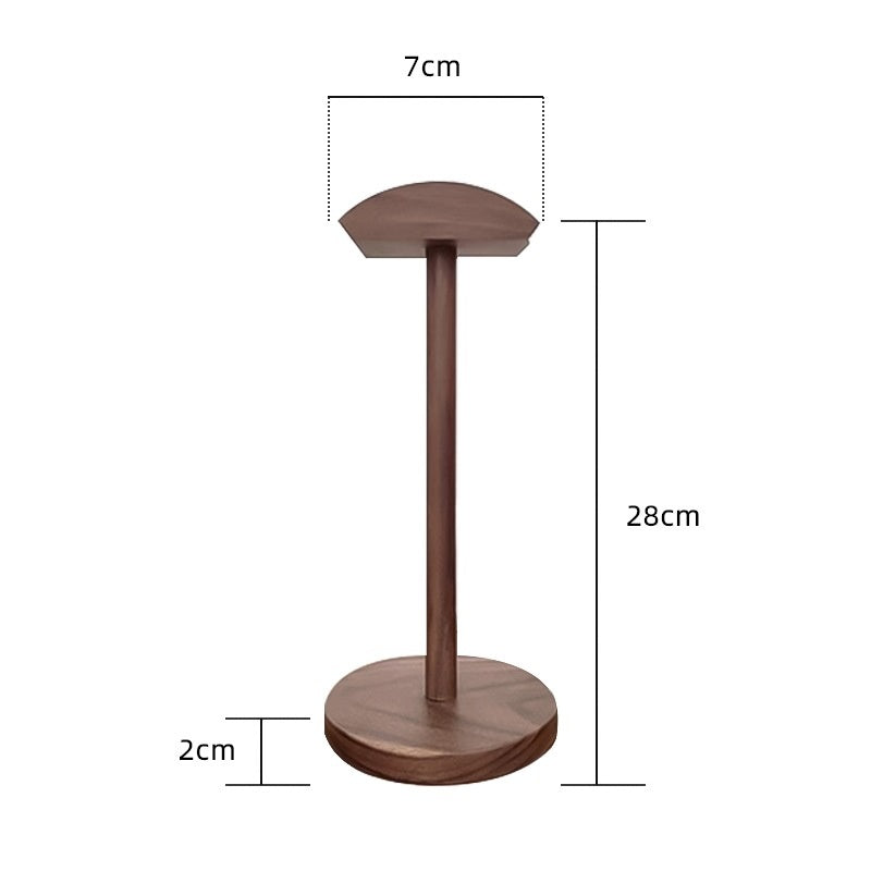 Soporte de madera para auriculares