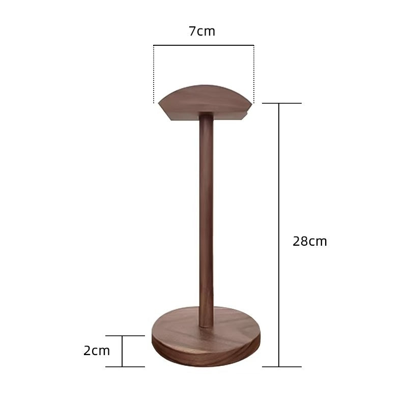 Soporte de madera para auriculares