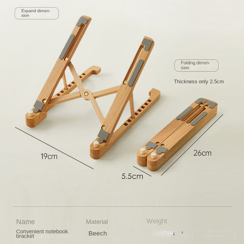 Soporte de madera para portátil