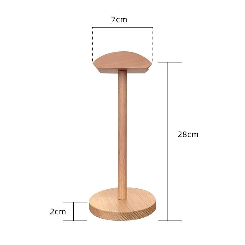 Soporte de madera para auriculares