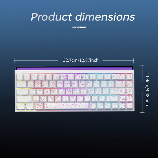 Teclado mecánico AJAZZ NK68 compacto 68% con RGB