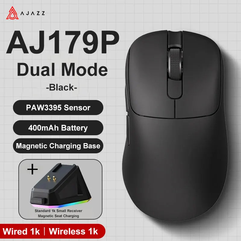 Ratón gaming AJAZZ AJ179 inalámbrico y con cable