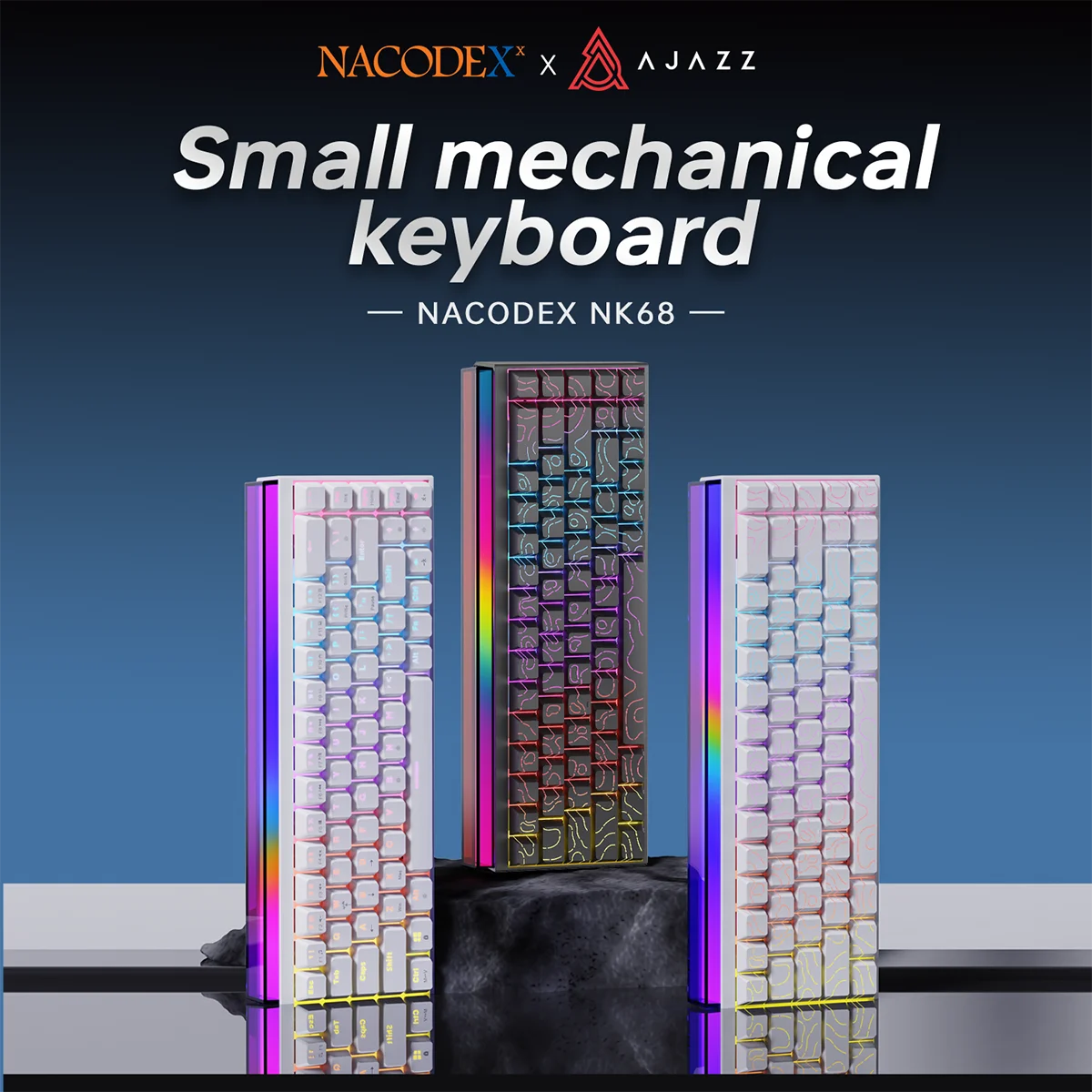 Teclado mecánico AJAZZ NK68 compacto 68% con RGB