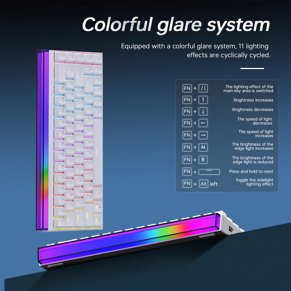 Teclado mecánico AJAZZ NK68 compacto 68% con RGB