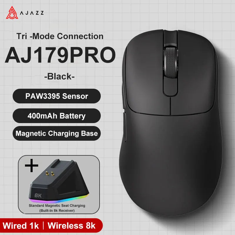 Ratón gaming AJAZZ AJ179 inalámbrico y con cable